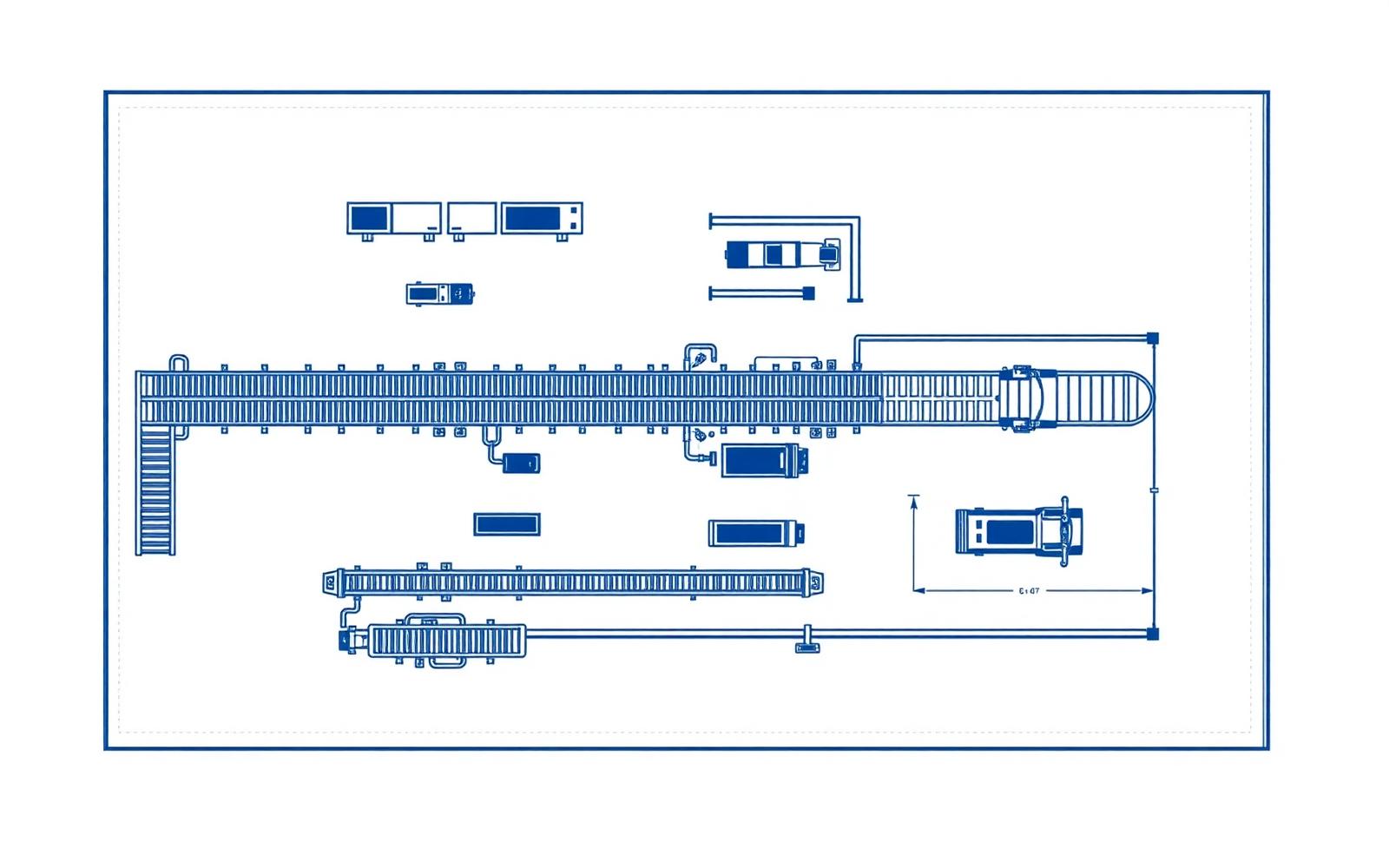 AutoCAD-inspired production layout